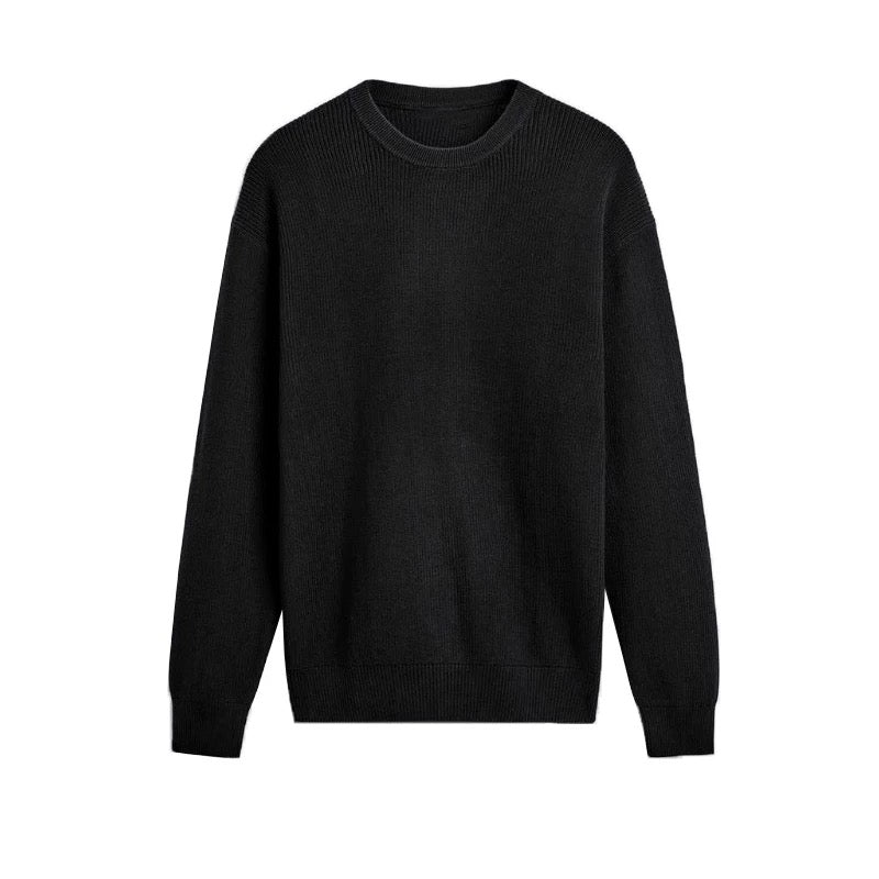 „Ricco“ - Cashmere Crew Black