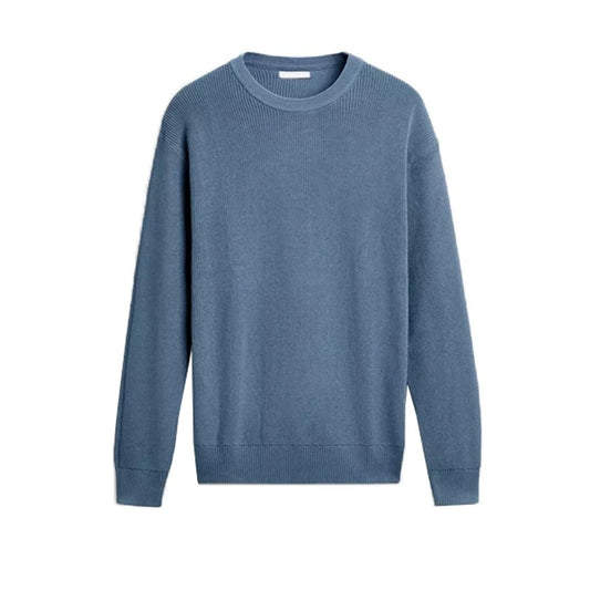 „Ricco“ - Cashmere Crew Blue